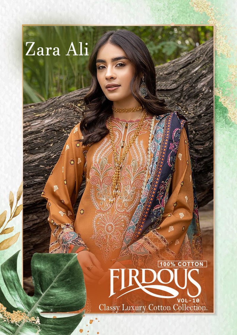 Keval Fab Zara Ali Firdous Vol 14 Cotton Karachi Printed Salwar Kameez Collection