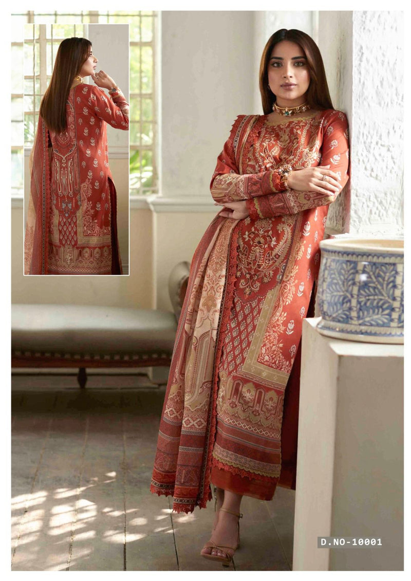 Keval Fab Zara Ali Firdous Vol 14 Cotton Karachi Printed Salwar Kameez Collection