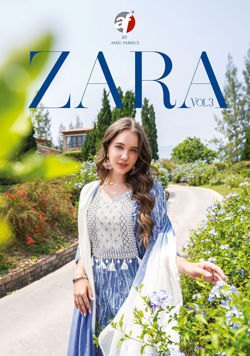Anju Fabrics Zara Vol 3 Cotton Beautiful Designer Kurti Combo Set
