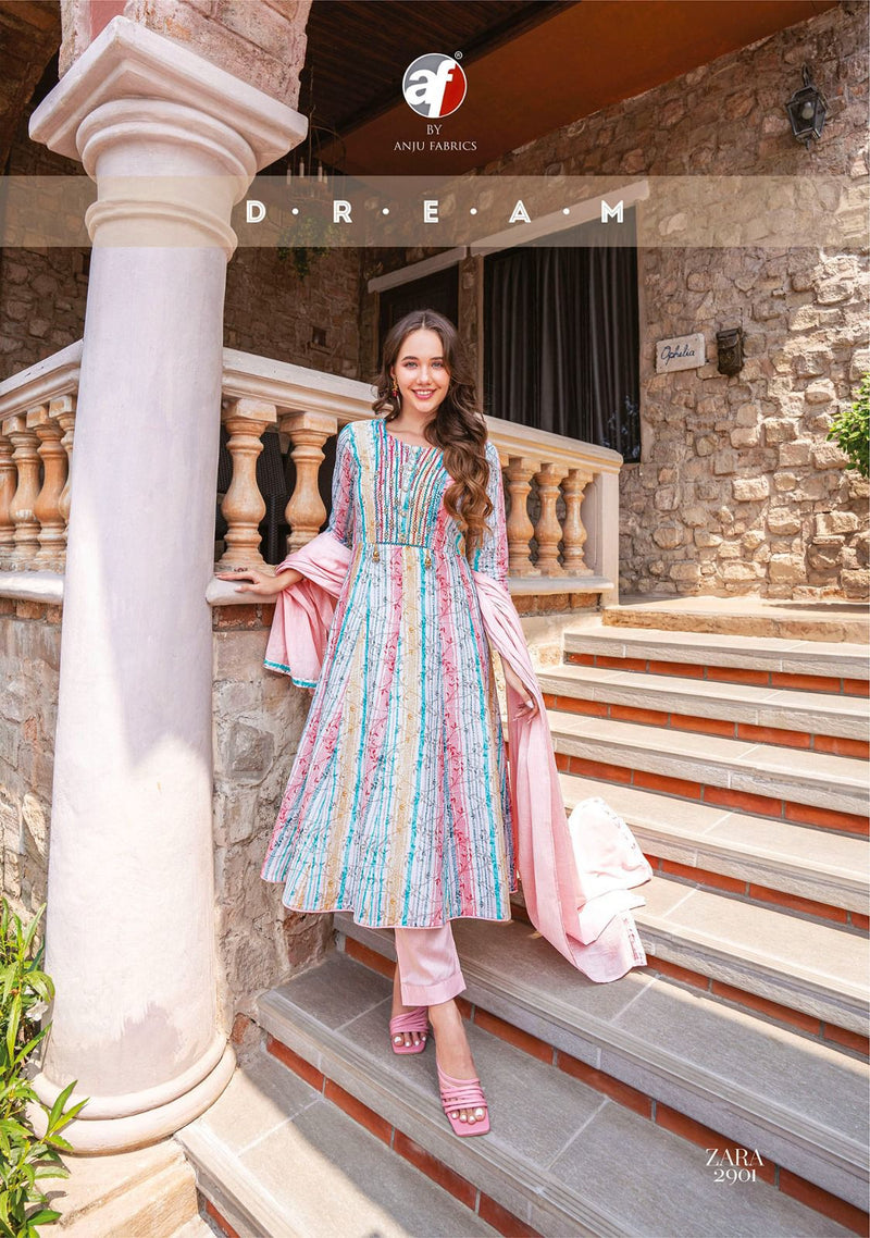 Anju Fabrics Zara Vol 3 Cotton Beautiful Designer Kurti Combo Set