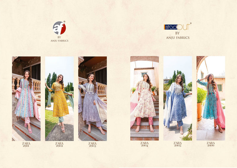 Anju Fabrics Zara Vol 3 Cotton Beautiful Designer Kurti Combo Set