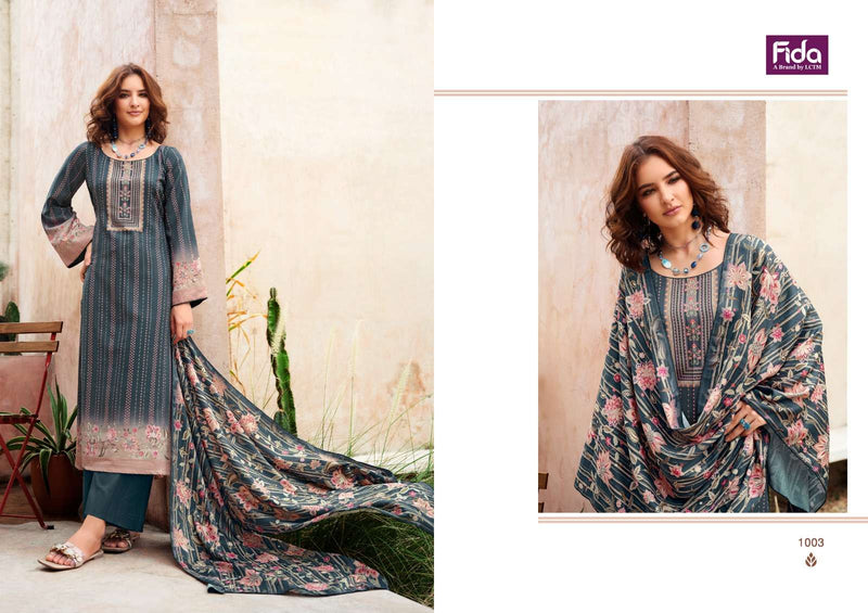 Fida Zeal Pashmina Kashmiri Wool Designer Printed Salwar Suit Collection