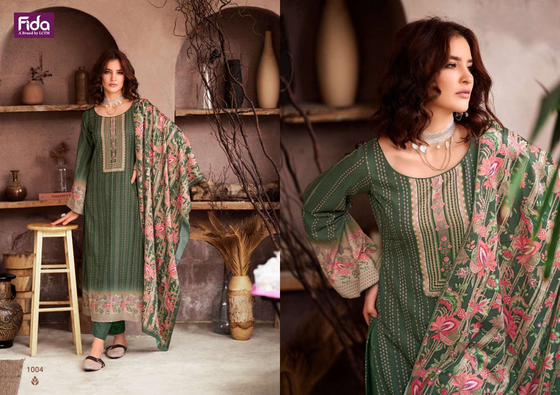 Fida Zeal Pashmina Kashmiri Wool Designer Printed Salwar Suit Collection
