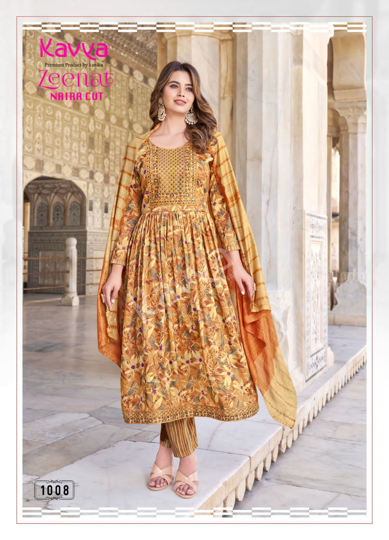 Kavya Zeenat Vol 1 Fancy Casual Wear Printed Kurti With Bottom