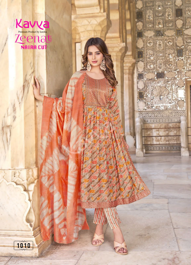 Kavya Zeenat Vol 1 Fancy Casual Wear Printed Kurti With Bottom