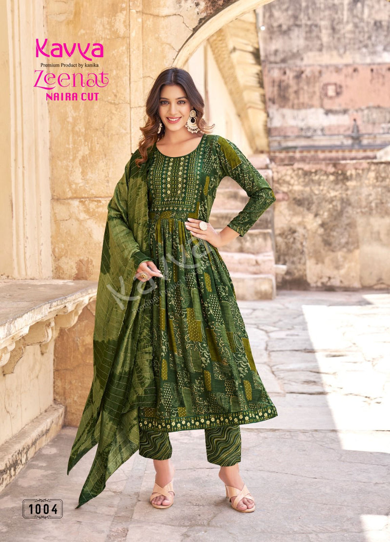 Kavya Zeenat Vol 1 Fancy Casual Wear Printed Kurti With Bottom