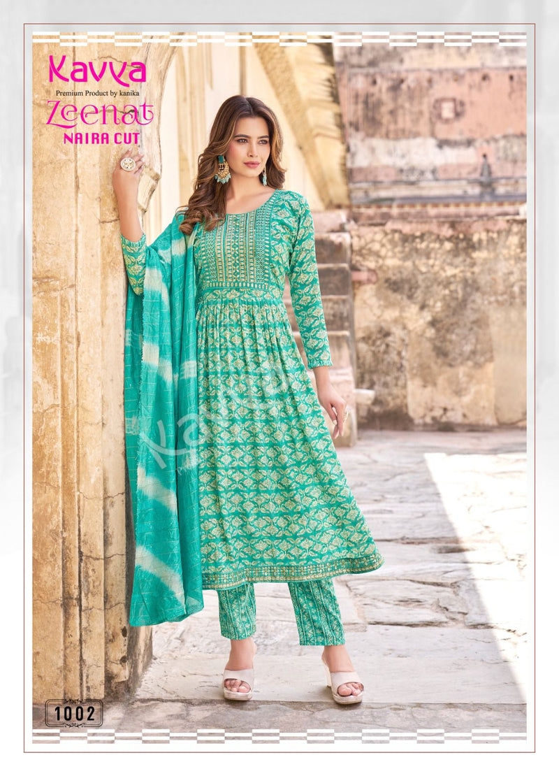 Kavya Zeenat Vol 1 Fancy Casual Wear Printed Kurti With Bottom