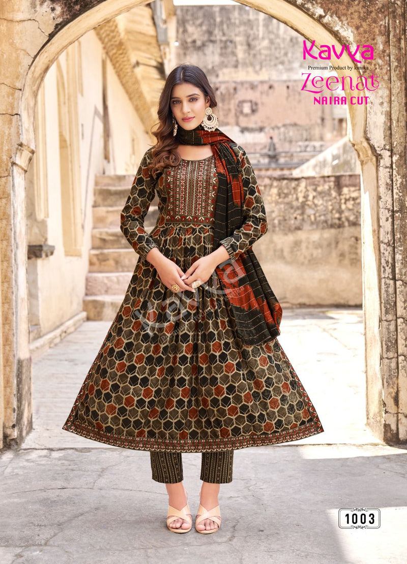 Kavya Zeenat Vol 1 Fancy Casual Wear Printed Kurti With Bottom