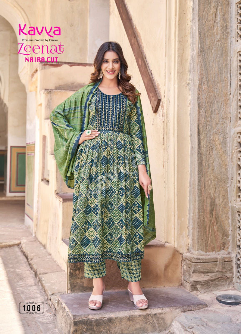Kavya Zeenat Vol 1 Fancy Casual Wear Printed Kurti With Bottom