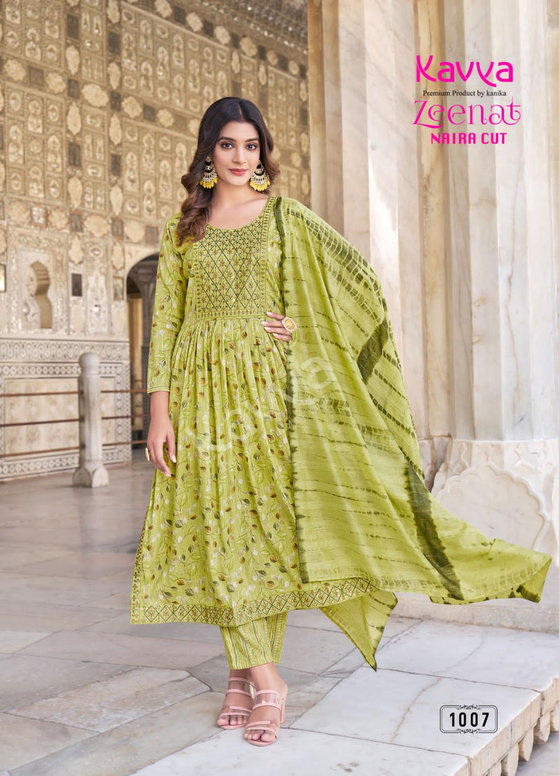 Kavya Zeenat Vol 1 Fancy Casual Wear Printed Kurti With Bottom