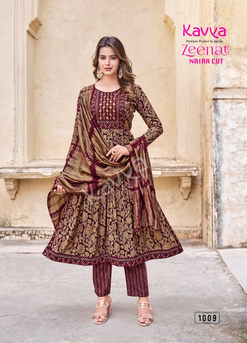 Kavya Zeenat Vol 1 Fancy Casual Wear Printed Kurti With Bottom