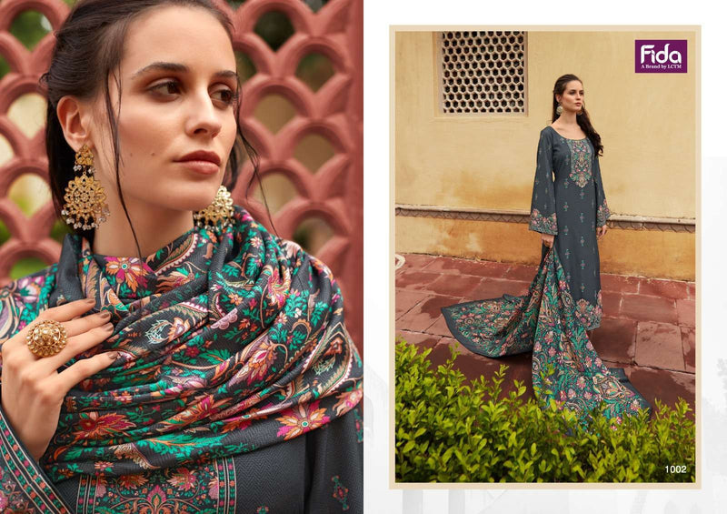 Fida Zerina Pashmina Digital Wool Fancy Printed Salwar Kameez Collection