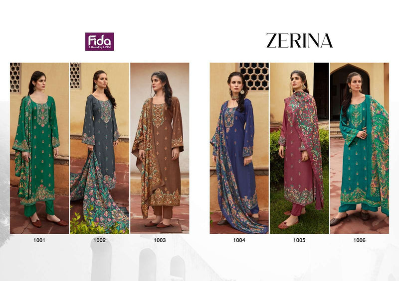 Fida Zerina Pashmina Digital Wool Fancy Printed Salwar Kameez Collection