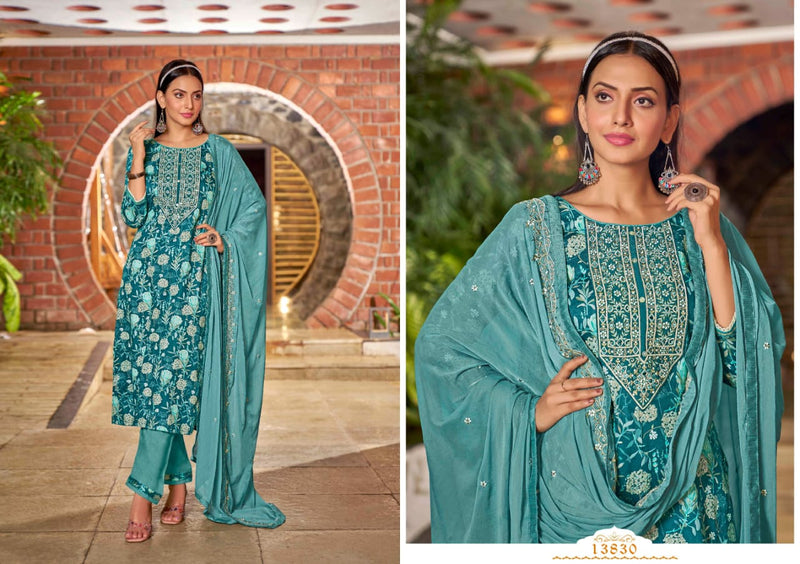 Kalaroop Kajree Fashion Zhansi Vol 2 Jam Cotton Print Fancy Embroidery Work Kurti Combo Set