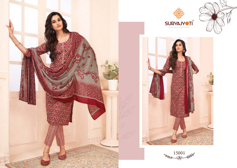 Suryajyoti Zion Collection Vol 15 Cotton Printed Regular Wear Salwar Suit