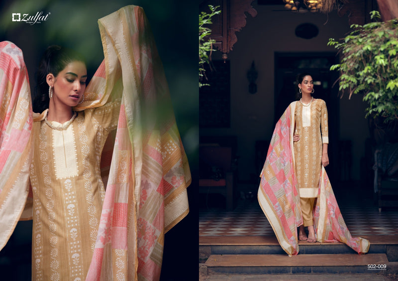Zulfat Designer Mashq Pure Cotton Exclusive Printed Designer Salwar Kameez