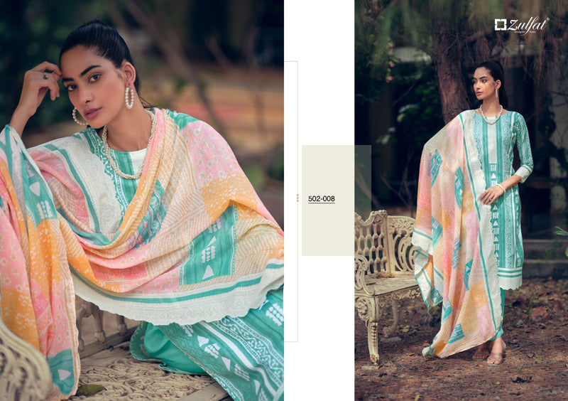 Zulfat Designer Mashq Pure Cotton Exclusive Printed Designer Salwar Kameez