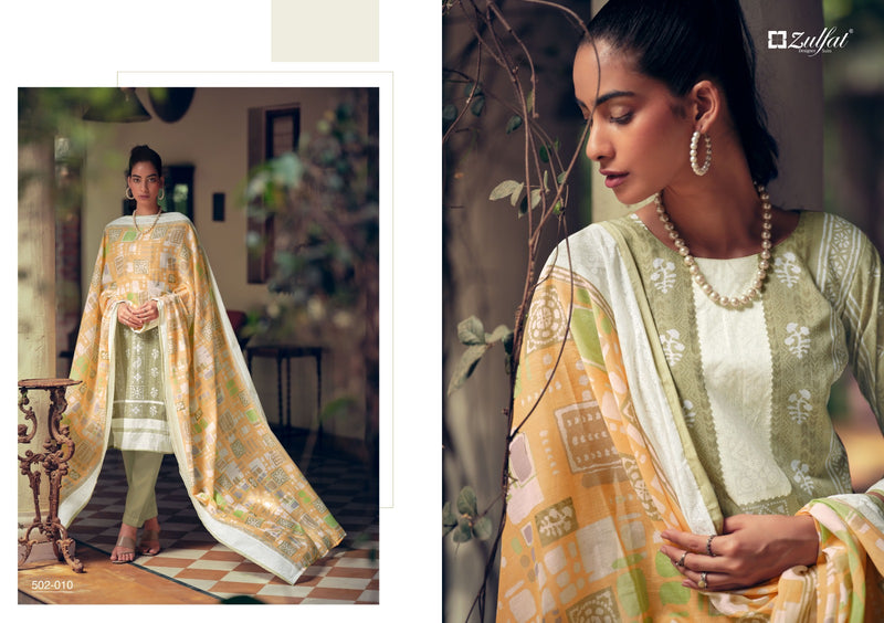 Zulfat Designer Mashq Pure Cotton Exclusive Printed Designer Salwar Kameez