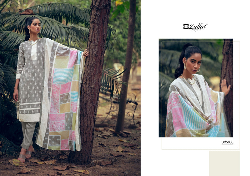 Zulfat Designer Mashq Pure Cotton Exclusive Printed Designer Salwar Kameez