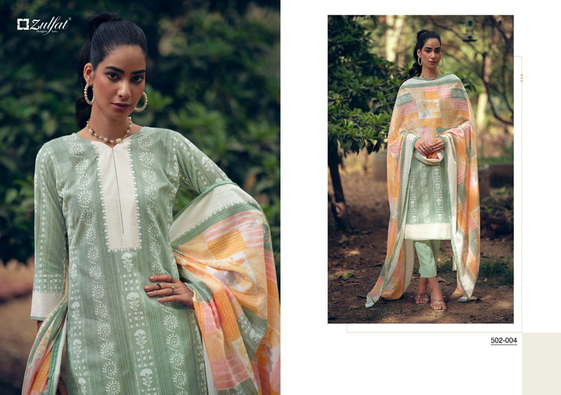 Zulfat Designer Mashq Pure Cotton Exclusive Printed Designer Salwar Kameez