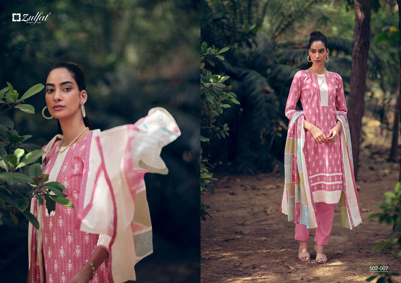 Zulfat Designer Mashq Pure Cotton Exclusive Printed Designer Salwar Kameez