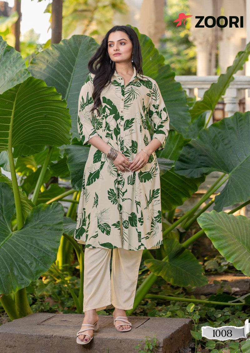 Zoori Alexa Vol 2 Pure Rayon Print Fancy Kurti