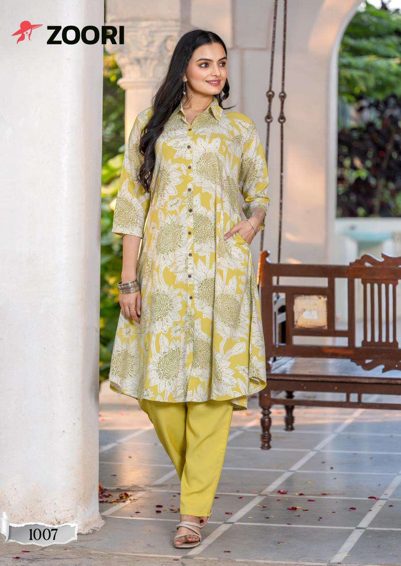 Zoori Alexa Vol 2 Pure Rayon Print Fancy Kurti