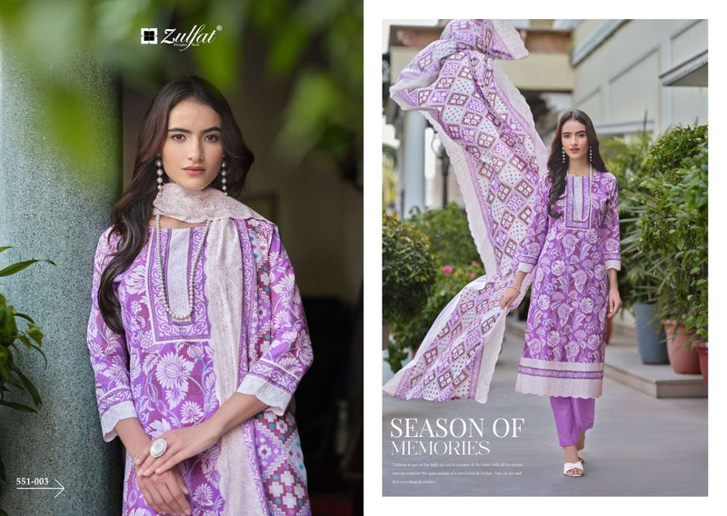 Zulfat Designer Farhana Vol 7 Cotton Exclusive Designer Printed Designer Salwar Kameez