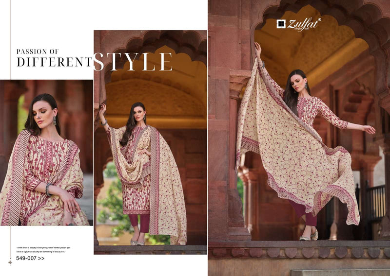 Zulfat Designer Nazrana Vol 2 Cotton Exclusive Designer Print Digital Salwar Suit