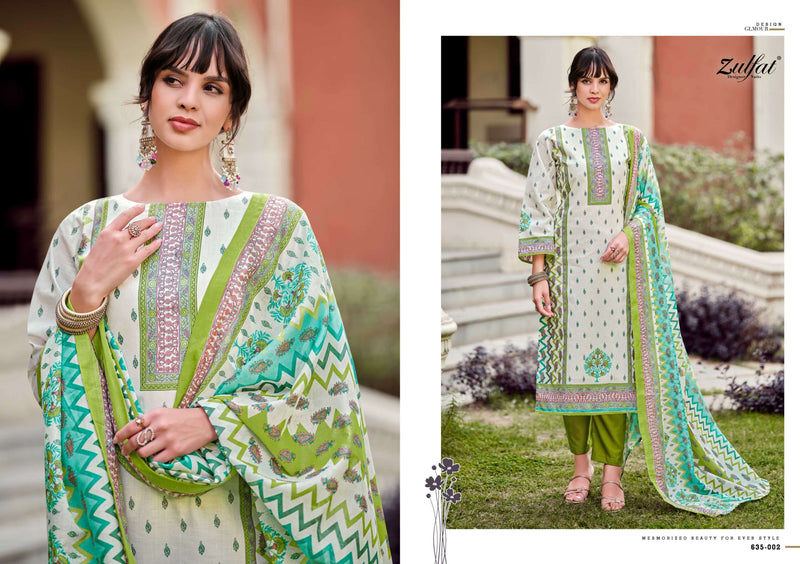 Zulfat Designer Studio Farhana Vol 9 Pure Cotton Printed Fancy Salwar Suit
