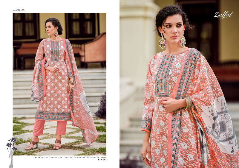 Zulfat Designer Studio Farhana Vol 9 Pure Cotton Printed Fancy Salwar Suit