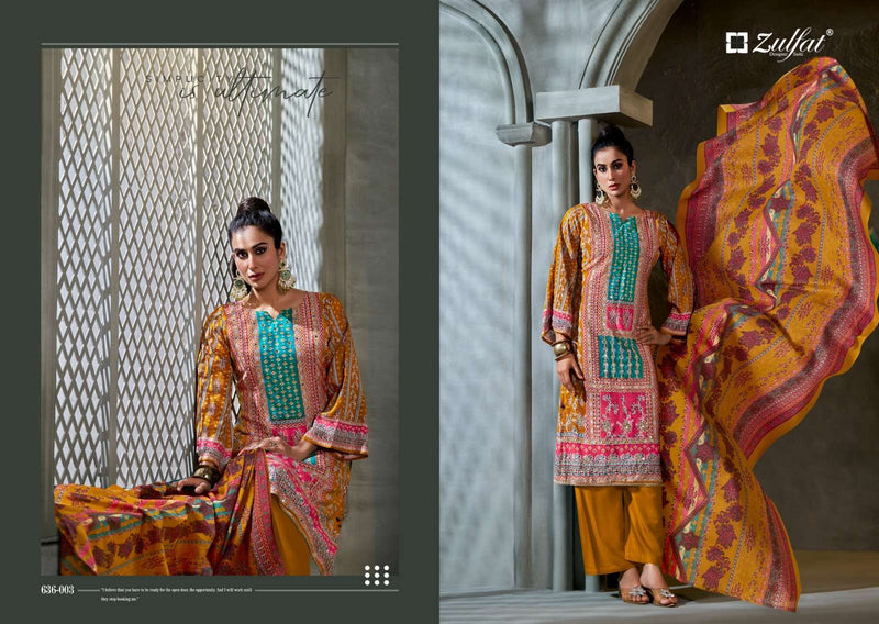 Zulfat Designer Suits Aayat Vol 15 Pure Viscose Rayon Handwork Salwar Suit