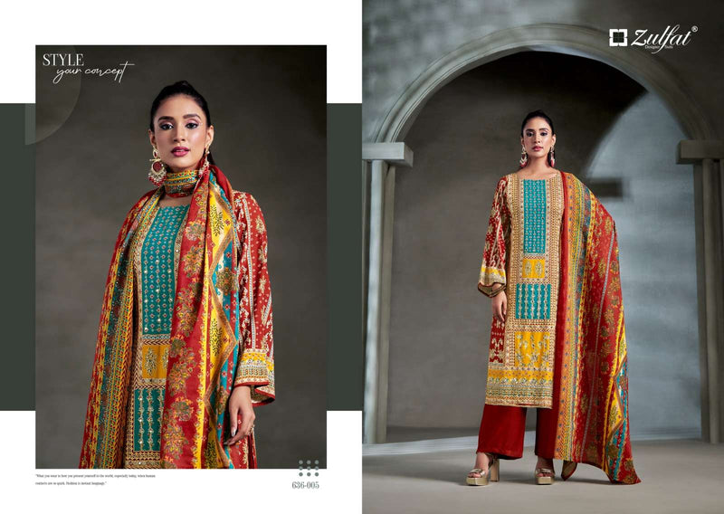 Zulfat Designer Suits Aayat Vol 15 Pure Viscose Rayon Handwork Salwar Suit