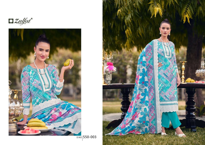 Zulfat Designer Suits Hakoba Cotton  Exclusive Designer Printed Salwar Suit