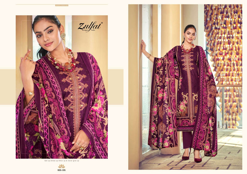 Zulfat Designer Suits Kalki Pure Viscose Rayon Printed Embroidered Work Salwar Suit