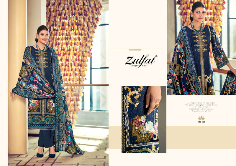 Zulfat Designer Suits Kalki Pure Viscose Rayon Printed Embroidered Work Salwar Suit