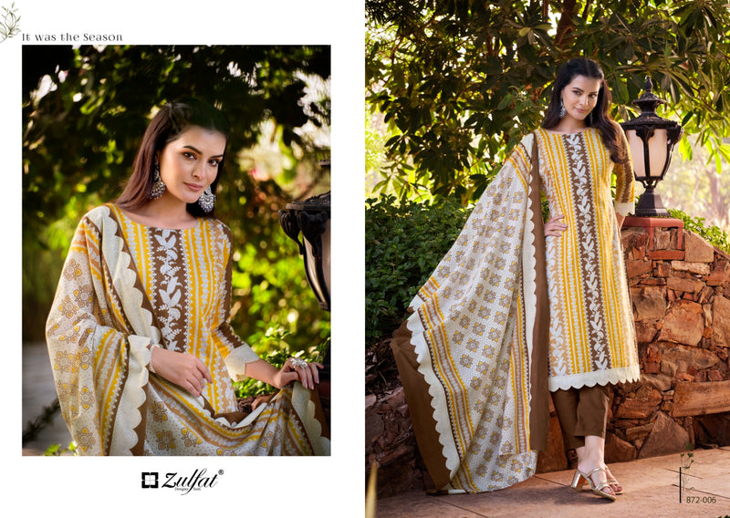 Zulfat Designer Suits Kashish Pure Cotton Exclusive Designer Salwar Suit