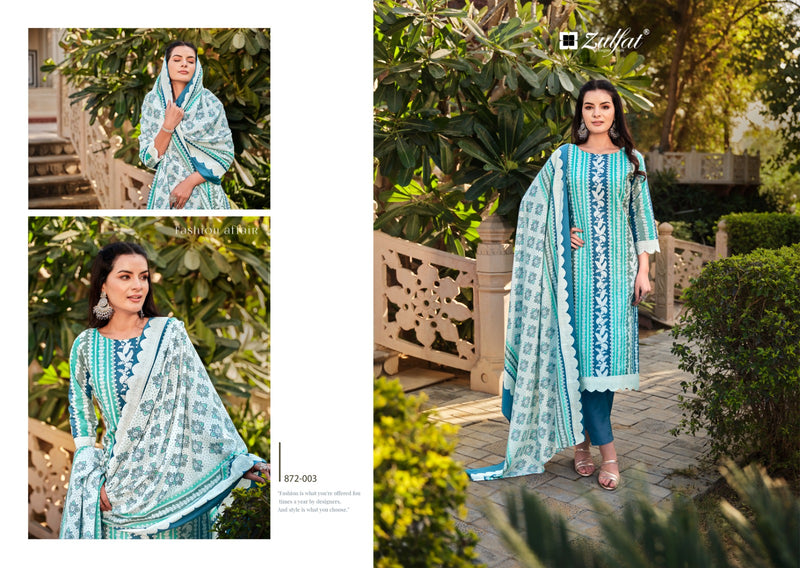 Zulfat Designer Suits Kashish Pure Cotton Exclusive Designer Salwar Suit