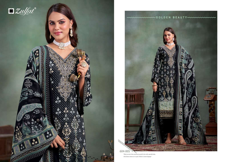 Zulfat Designer Suits Sangini Vol 3 Pure Jam Cotton Designer Print Handwork Suit