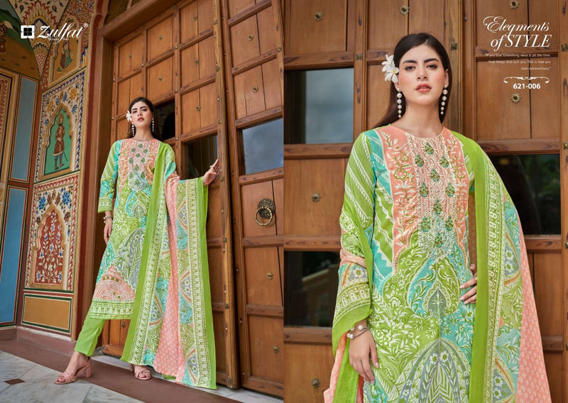 Zulfat Designer Suits Noor Pure Cotton Exclusive Printed Salwar Kameez
