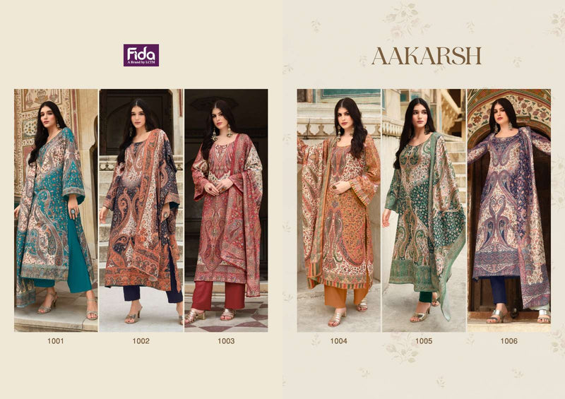 Fida International Aakarsh Wool Printed Designer Fancy Dress Salwar Suit