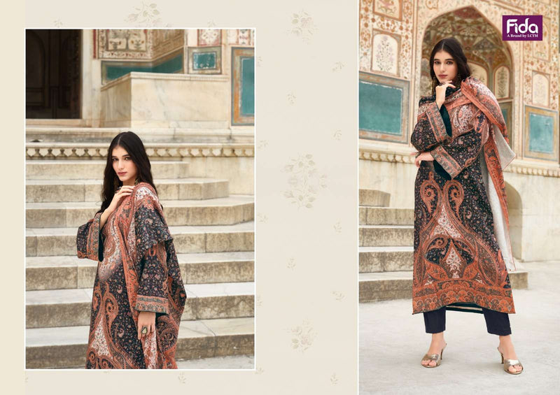 Fida International Aakarsh Wool Printed Designer Fancy Dress Salwar Suit