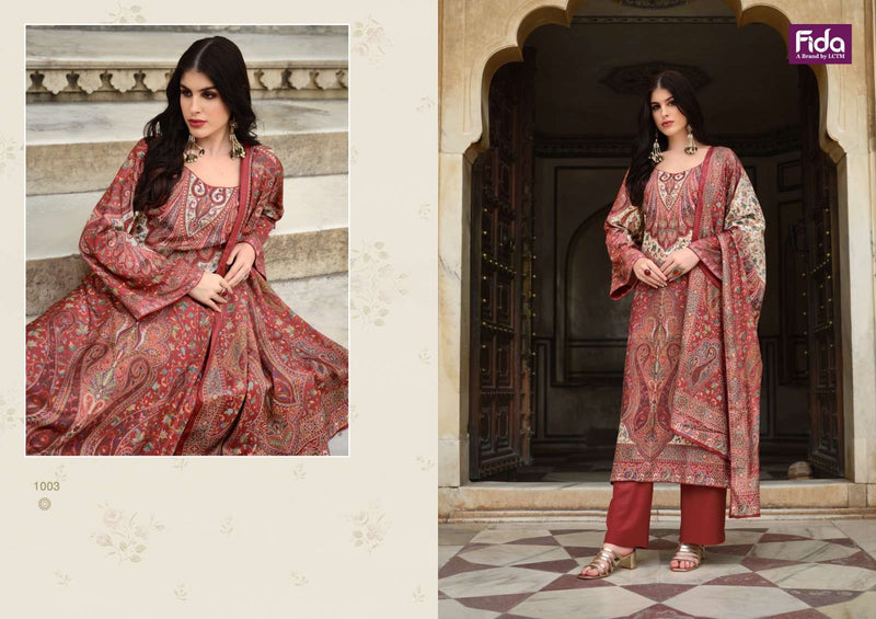 Fida International Aakarsh Wool Printed Designer Fancy Dress Salwar Suit