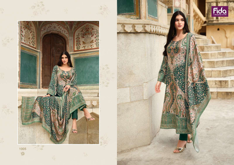Fida International Aakarsh Wool Printed Designer Fancy Dress Salwar Suit