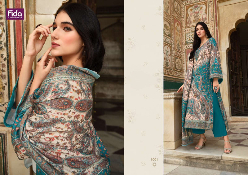Fida International Aakarsh Wool Printed Designer Fancy Dress Salwar Suit