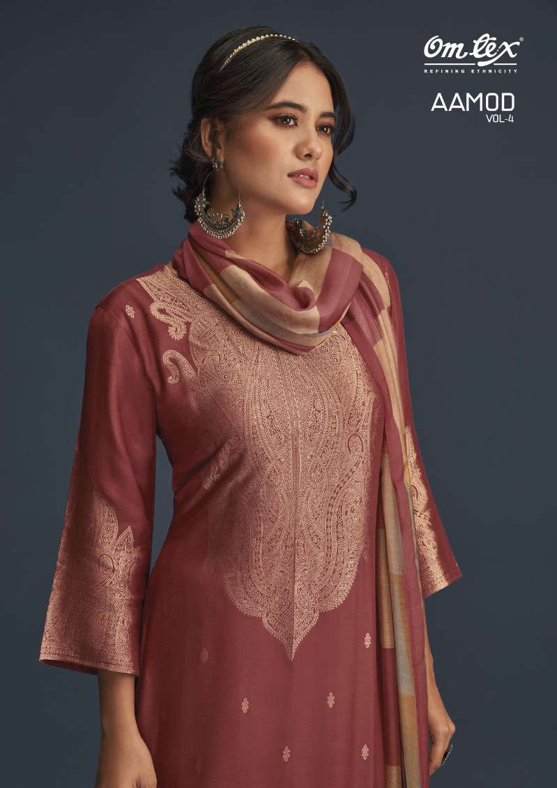 Aamod Vol 4 By Omtex Amazing Festive Wear Salwar Kameez