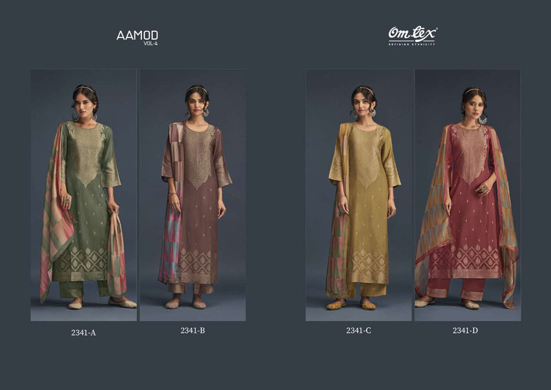 Aamod Vol 4 By Omtex Amazing Festive Wear Salwar Kameez