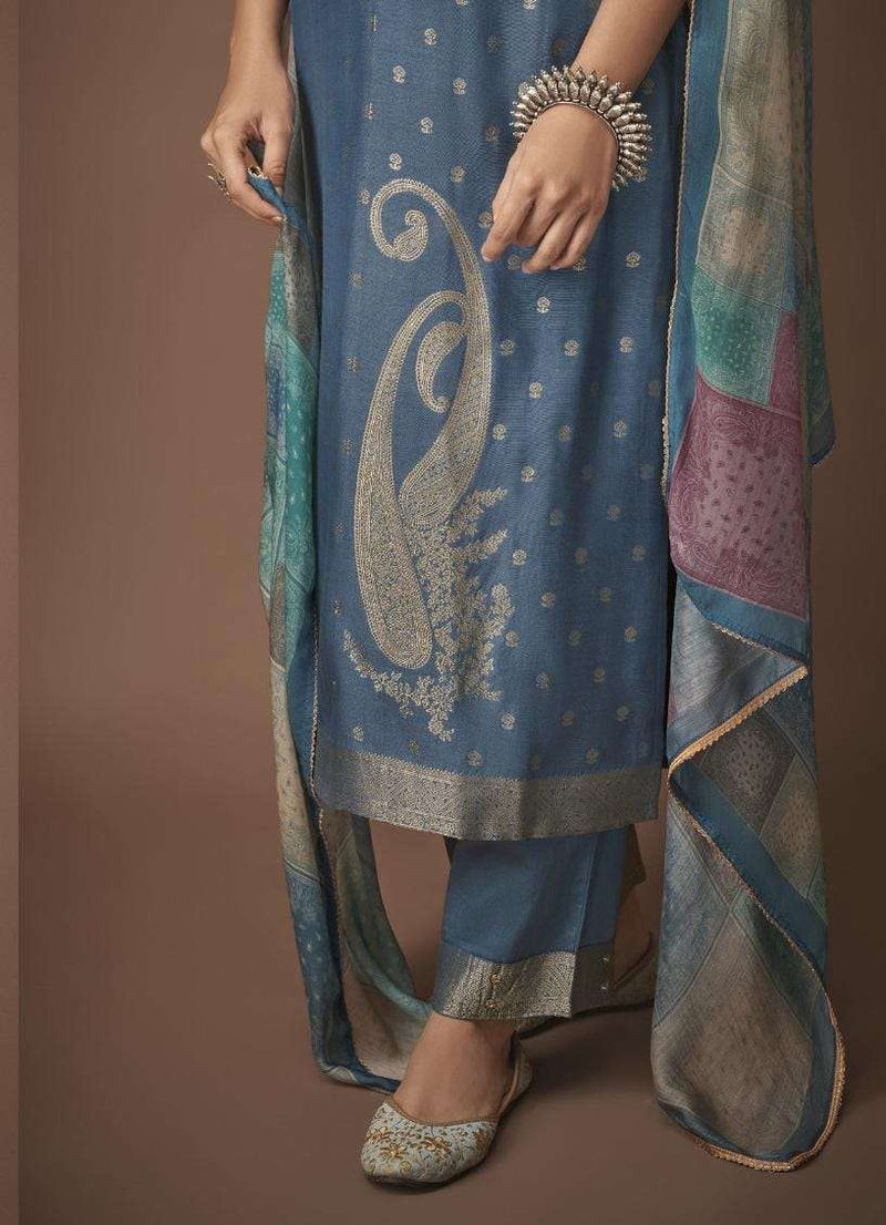 Aamod Vol 6 By Omtex Festive Wear Salwar Kameez With Digital Print Dupatta Collection