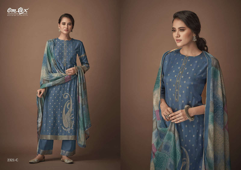 Aamod Vol 6 By Omtex Festive Wear Salwar Kameez With Digital Print Dupatta Collection