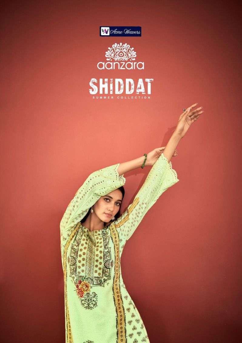 Aanzara Present Shiddat Adorable Print Pakistani Salwar Kameez